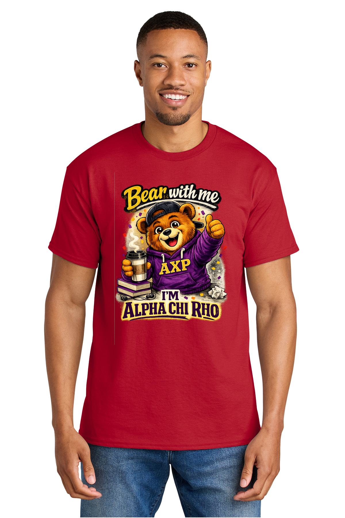 Bear With Me I'm Alpha Chi Rho - Tshirt