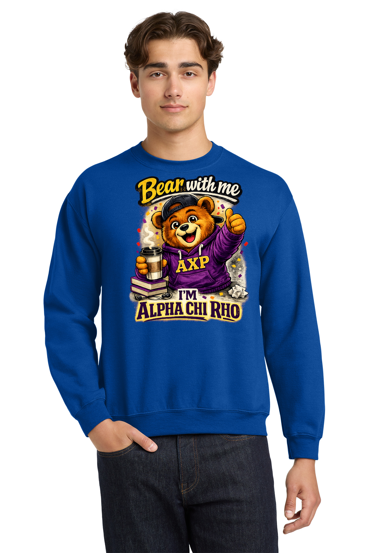 Bear With me I'm Alpha Chi Rho - Crewneck