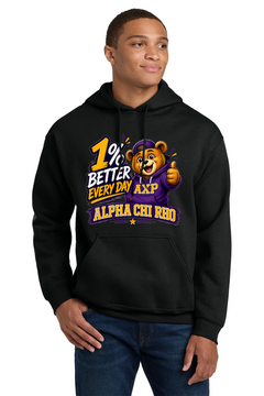 1% Better Every Day Alpha Chi Rho - Hoodies