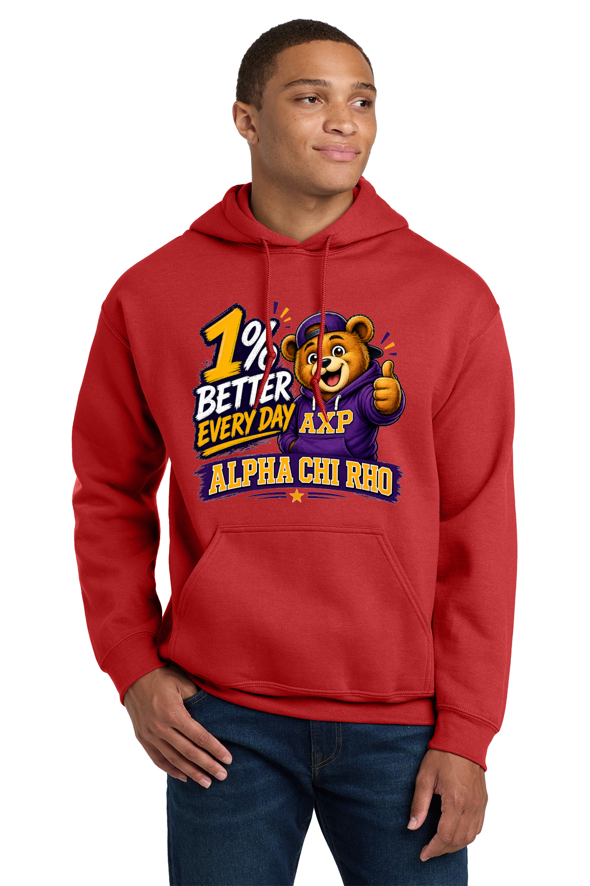 1% Better Every Day Alpha Chi Rho - Hoodies