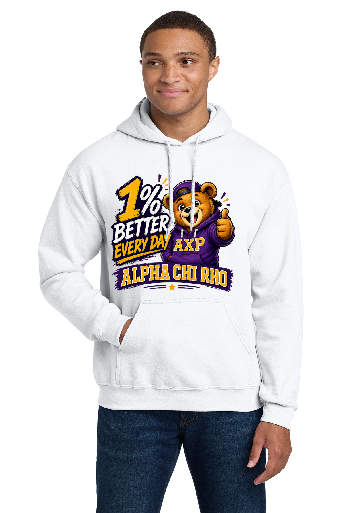 1% Better Every Day Alpha Chi Rho - Hoodies
