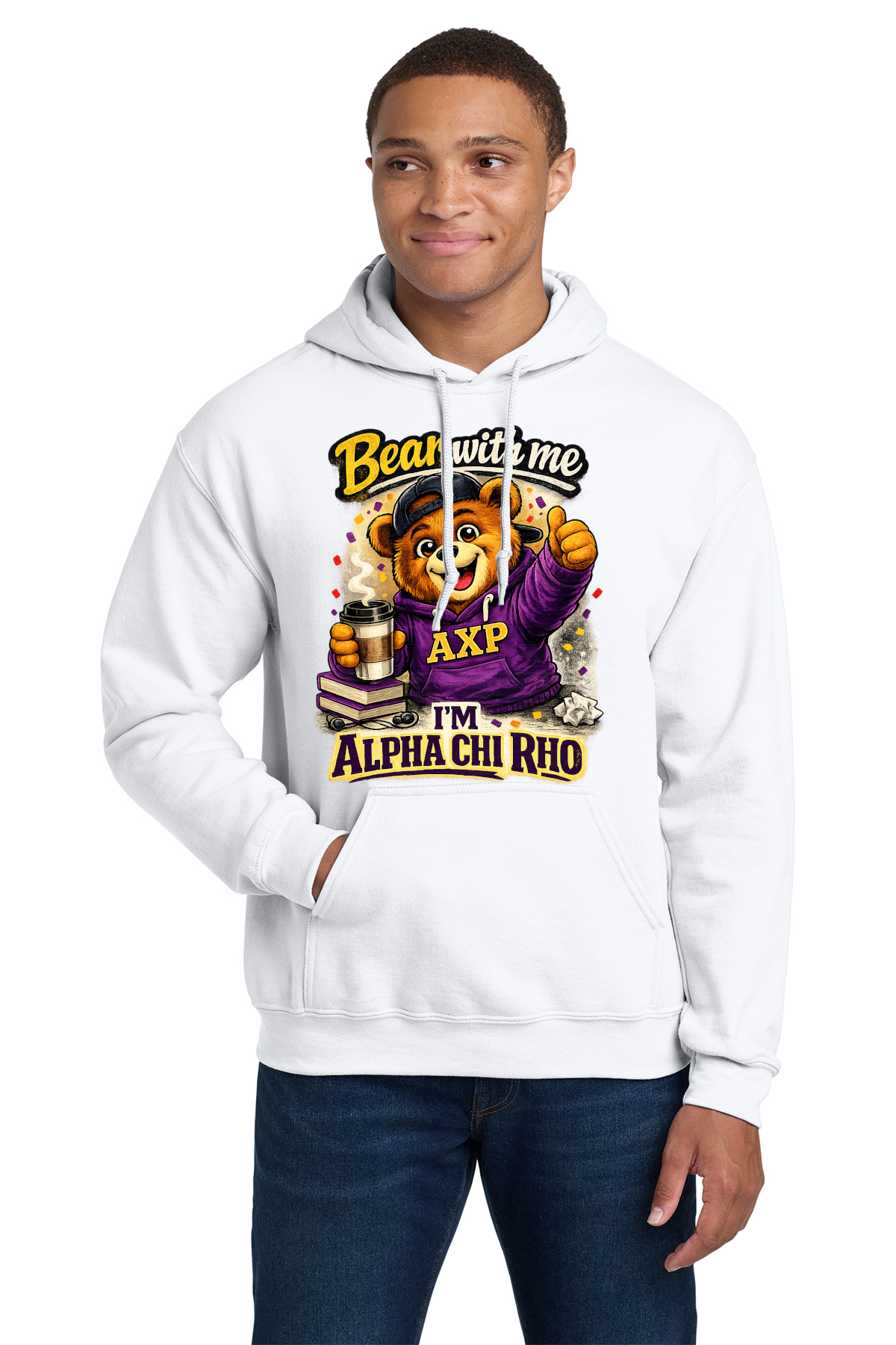 Bear With me I'm Alpha Chi Rho - Hoodies